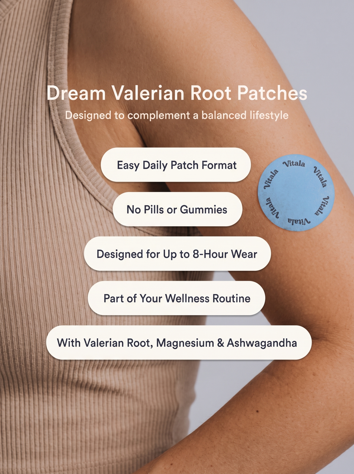 Vitala - Patchs de sommeil - Racine de valériane